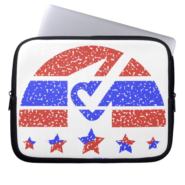 Unityのエンブレム祝- Collaborative Trust ラップトップスリーブ (正面)