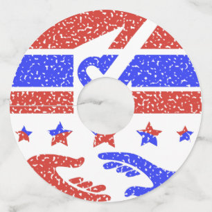 Unityのエンブレム祝- Collaborative Trust ワイングラスタグ