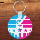 Unityのチェックマーク キーホルダー (裏面)