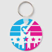 Unityのチェックマーク キーホルダー (裏面)