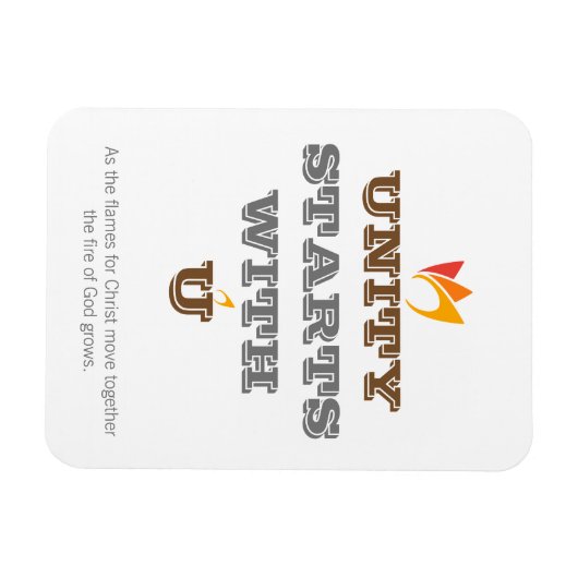 UNITYはUで始まる マグネット (横)