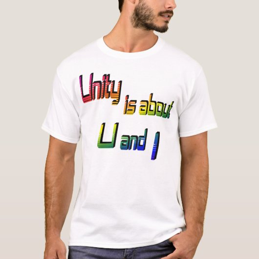 UnityはUとIのTシャツについて Tシャツ (正面)