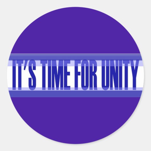 Unityジャンボステッカーの時間 ラウンドシール (正面)