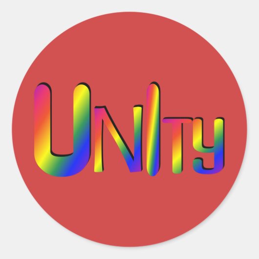 UnItyステッカー ラウンドシール (正面)