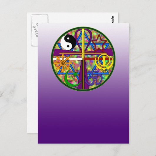 Unityスピリチュアル記号 ポストカード (正面/裏面)