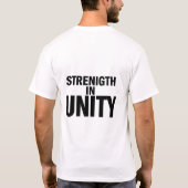 Unityチェーンティーの強度 Tシャツ (裏面)