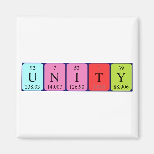 Unity周期表名磁石 マグネット (正面)