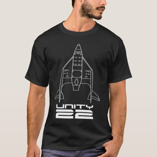 UNITY 22 Spaceship Two Galactic Space Rocket Launc Tシャツ (正面)