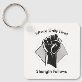 Unity and Strength Inspirational キーホルダー (正面)