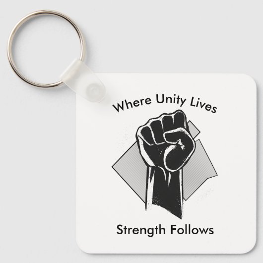 Unity and Strength Inspirational キーホルダー (正面)
