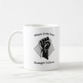 Unity and Strength Inspirational コーヒーマグカップ (左)