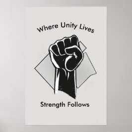 Unity and Strength Inspirational Wall Art ポスター