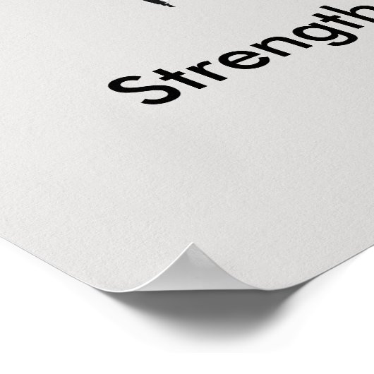 Unity and Strength Inspirational Wall Art ポスター (角)