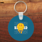 Unity Day Be Kind Kindness Smile Face Orange Groov キーホルダー (正面)