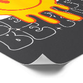 Unity Day Be Kind Kindness Smile Face Orange Groov ポスター (角)