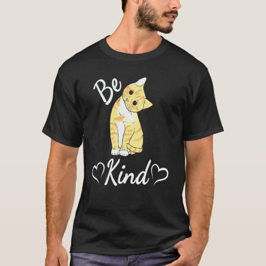 Unity Day Orange Cat Anti Bullying Be Kind Tシャツ (正面)