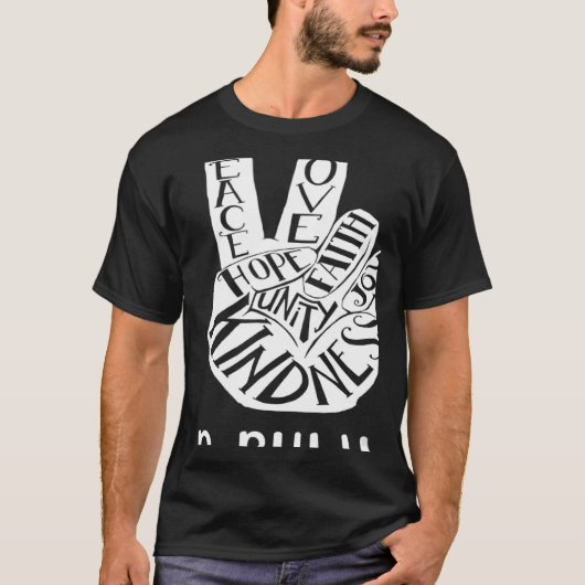 Unity Day Orange Kids 2022 Anti Bullying Love Sign Tシャツ (正面)