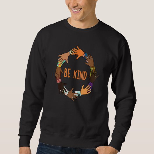 Unity Day  Orange Kids Be Kind  Women Be Kind ASL  スウェットシャツ (正面)