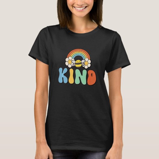 Unity Day Orange Kids Bee Kind Anti Bullying Retro Tシャツ (正面)
