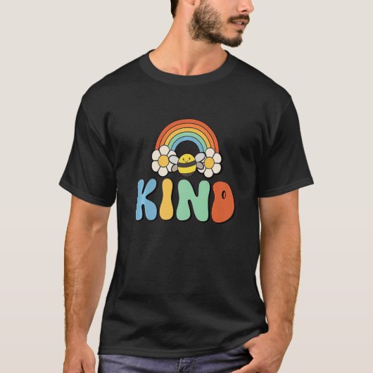 Unity Day Orange Kids Bee Kind Anti Bullying Retro Tシャツ (正面)