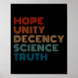 Unity Decency Science Truth ポスター<br><div class="desc">Unity Decency Science Truth</div>