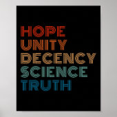 Unity Decency Science Truth ポスター (正面)