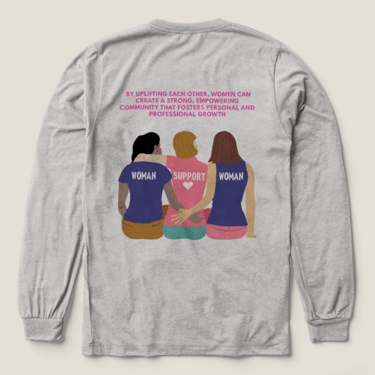 Unity & Empowerment女性グラフィックフード付きスウェットシャツ トライブレンドTシャツ (デザイン背面)