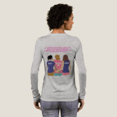 Unity & Empowerment女性グラフィックフード付きスウェットシャツ トライブレンドTシャツ (背面全体)