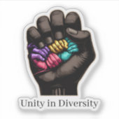Unity in Diversity シール (正面)