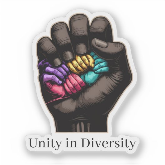 Unity in Diversity シール (正面)