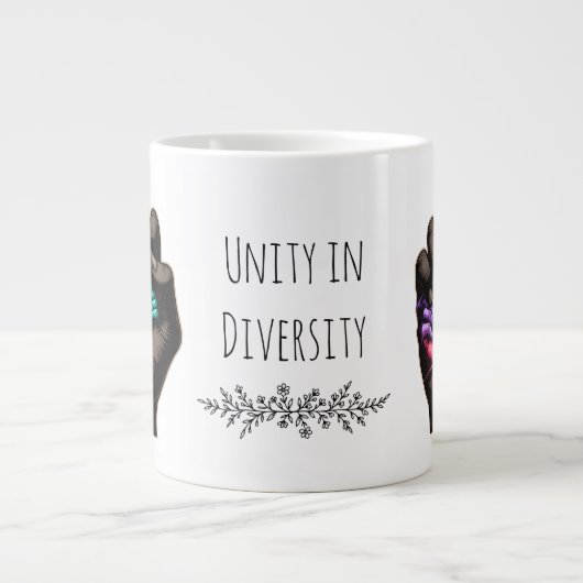 Unity in Diversity ジャンボコーヒーマグカップ (正面)