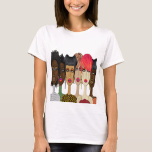 "Unity in Style" ファッションフェイス パーカー Tシャツ