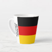 Unity Justice Freedom Germany Flag Mug カフェラテマグ (左アングル)