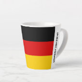 Unity Justice Freedom Germany Flag Mug カフェラテマグ (右アングル)