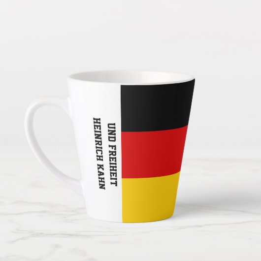 Unity Justice Freedom Germany Flag Mug カフェラテマグ (左)