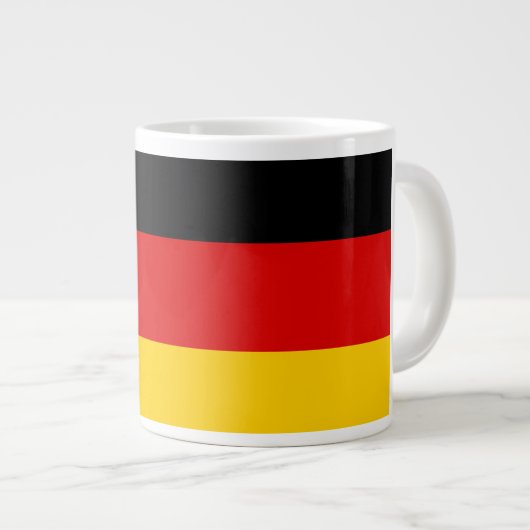 Unity Justice Freedom Germany Flag Mug ジャンボコーヒーマグカップ (正面右)