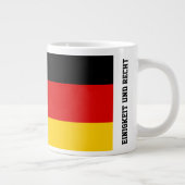 Unity Justice Freedom Germany Flag Mug ジャンボコーヒーマグカップ (右)
