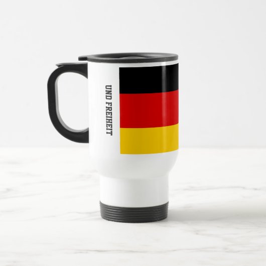 Unity Justice Freedom Germany Flag Mug トラベルマグ (左)
