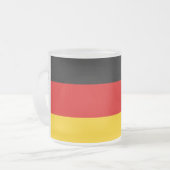 Unity Justice Freedom Germany Flag Mug フロストグラスマグカップ (正面左)