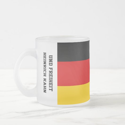 Unity Justice Freedom Germany Flag Mug フロストグラスマグカップ (左)
