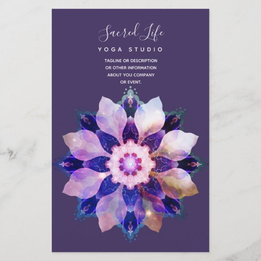 Unity Mandala チラシ (裏面)