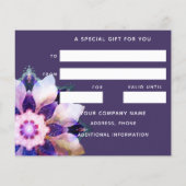 Unity Mandala チラシ (裏面)