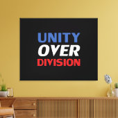 Unity over Division – 赤、白、青、黒 キャンバスプリント (インサイチュ (リビング))