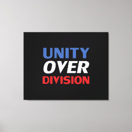 Unity over Division – 赤、白、青、黒 キャンバスプリント