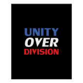Unity over Division – 赤、白、青、黒 ポスター (正面)
