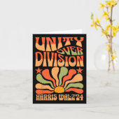Unity Over Division Harris 2024ホイマー2024投票 カード (黄色い花)