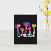 Unity Over Division Harris 2024ホイマー2024投票 カード (黄色い花)