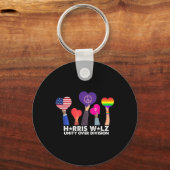 Unity Over Division Harris 2024ホイマー2024投票 キーホルダー (正面)