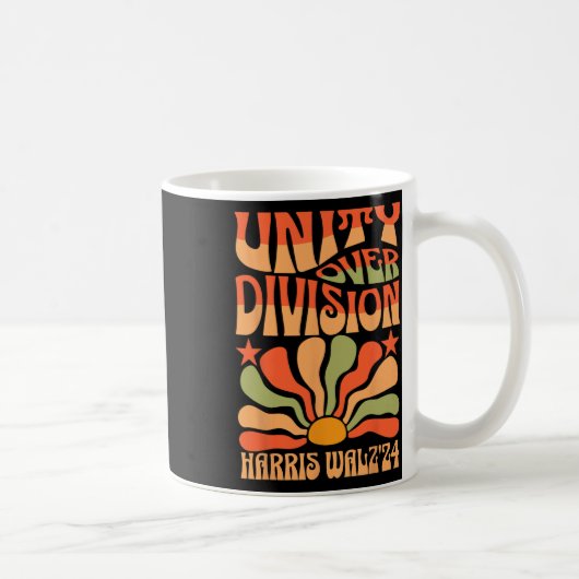 Unity Over Division Harris 2024ホイマー2024投票 コーヒーマグカップ (右)
