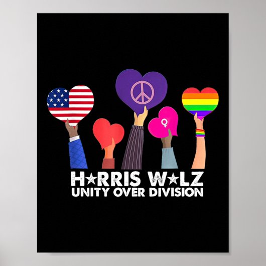 Unity Over Division Harris 2024ホイマー2024投票 ポスター (正面)